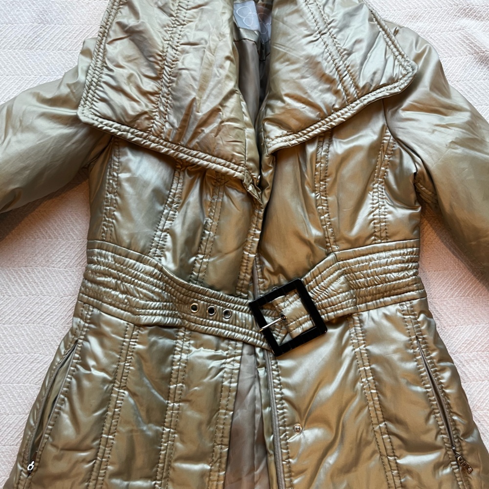 Jessica Simpson Metallic Puffer Jacket